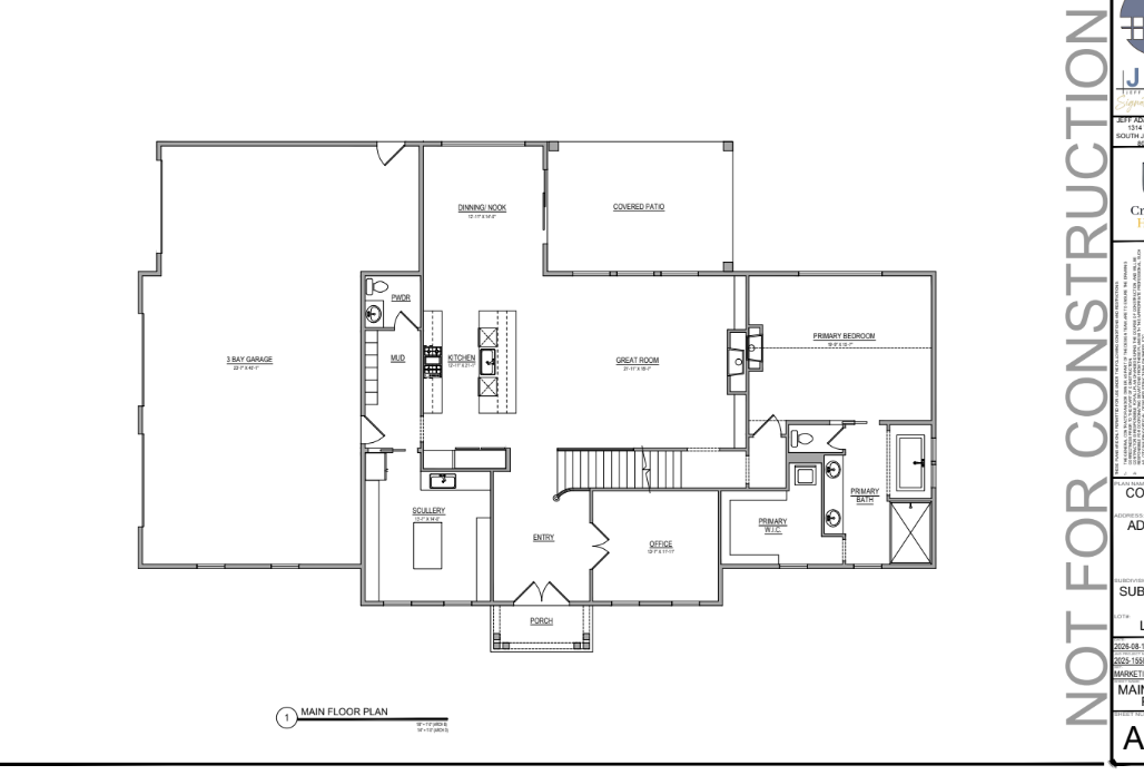 The French Country Manor floor plan from Crestline Homes