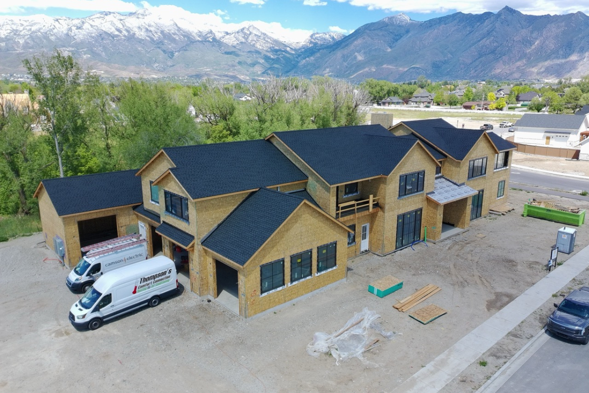 Construction, a stage of the Crestline Homes building process